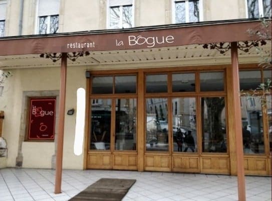 Devanture du restaurant La Bogue, 3 Cours du Palais à Privas